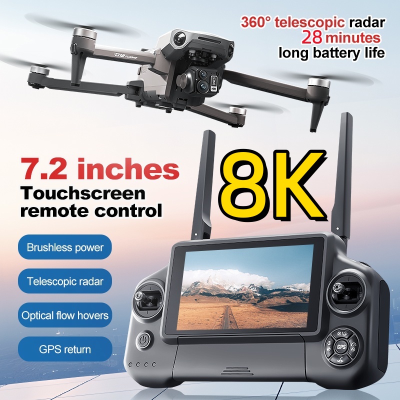 8K 3 Axis Gimbal Brushless 7.2 - đánh giá và giá Drone Battery Box
