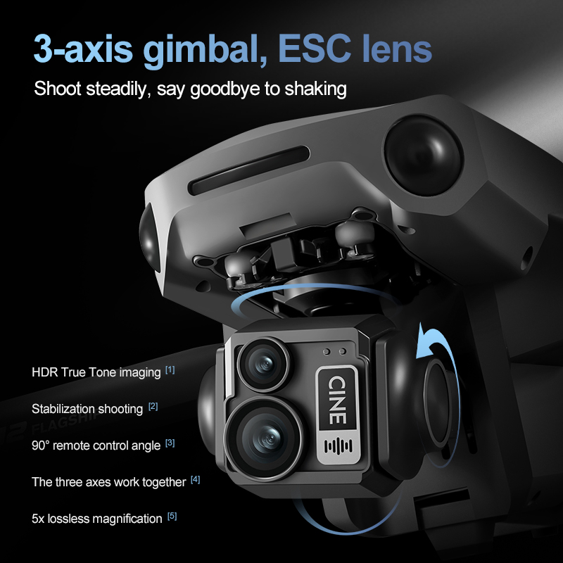 8K 3 Axis Gimbal Brushless 7.2 - đánh giá và giá Drone Battery Box