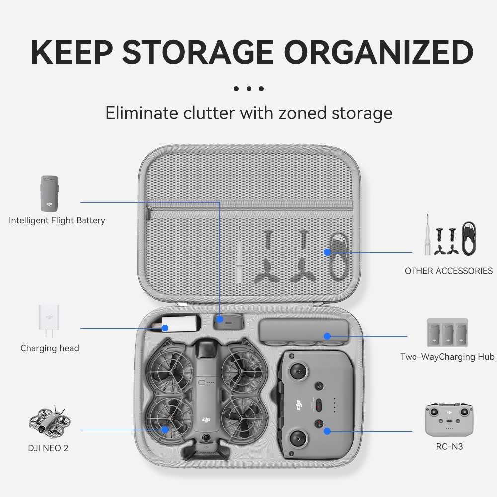 XFJI Travel Organizer Bag for  - đánh giá và giá Drone Battery Bag
