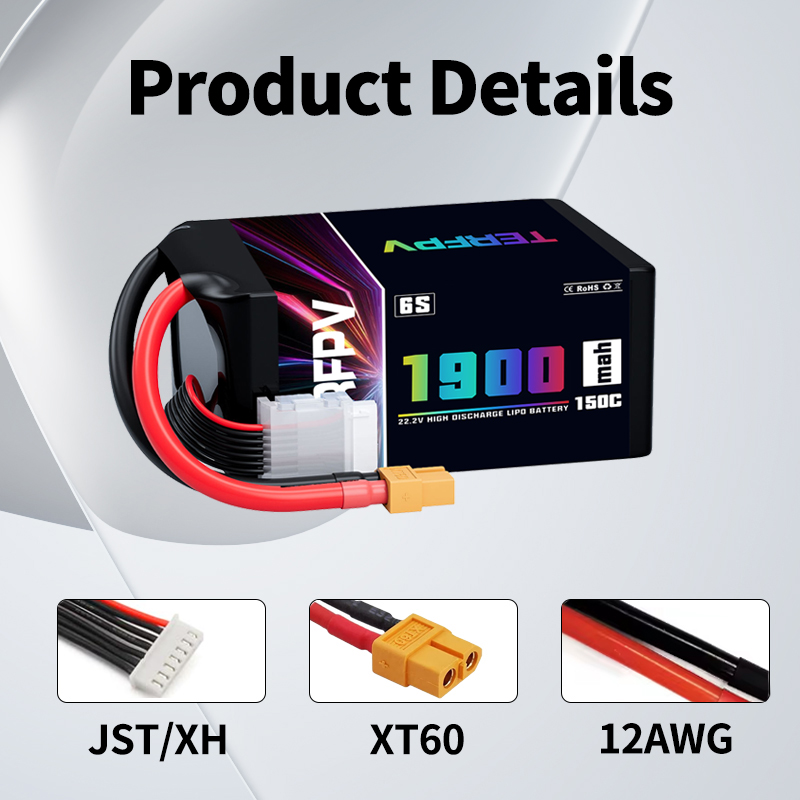 1/2Pcs TERFPV Lipo 6S 1900mAh  - đánh giá và giá Drone Battery 6S