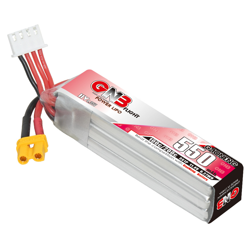 GNB HV 11.4V 550mAh 100C/200C  - đánh giá và giá Drone Battery Plate