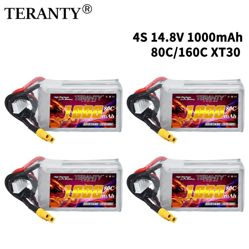 TERANTY 4S 1000mAh 14.8V 80C/1 - đánh giá và giá Drone Battery Plate