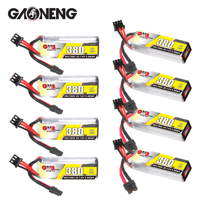 GNB 2S 7.6V 380mAh 90C/180C Li - đánh giá và giá Drone Battery Plate