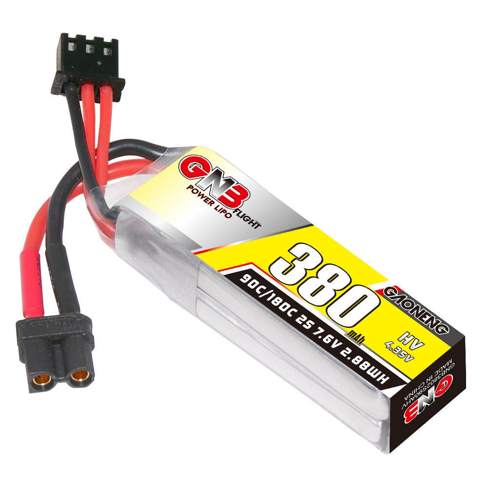 GNB 2S 7.6V 380mAh 90C/180C Li - đánh giá và giá Drone Battery Plate
